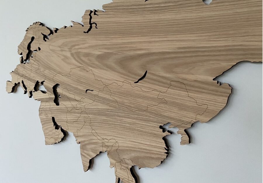 Wooden world map-Wooden map-ash wood-wall decor-map it studio